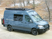 Mercedes Sprinter Nerf Bars for Sprinter 144"WB Van (with Tread Plates, Passenger Side View) - Campervan HQ