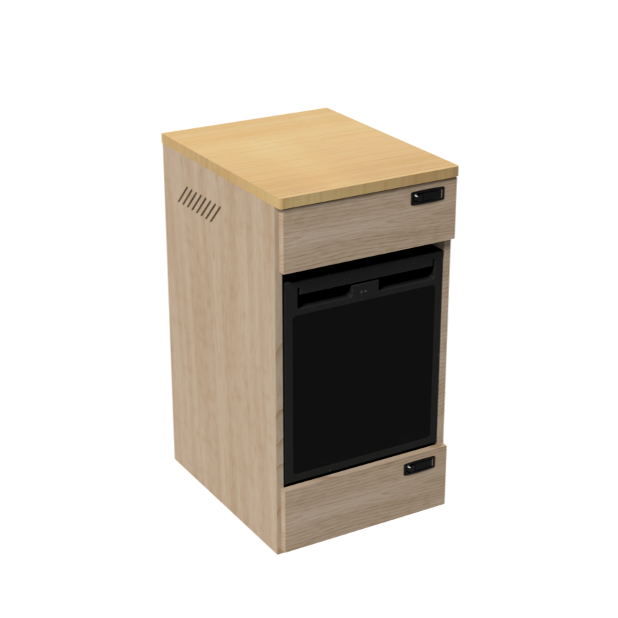SergSupply Van Kitchen Refrigerator Cabinet