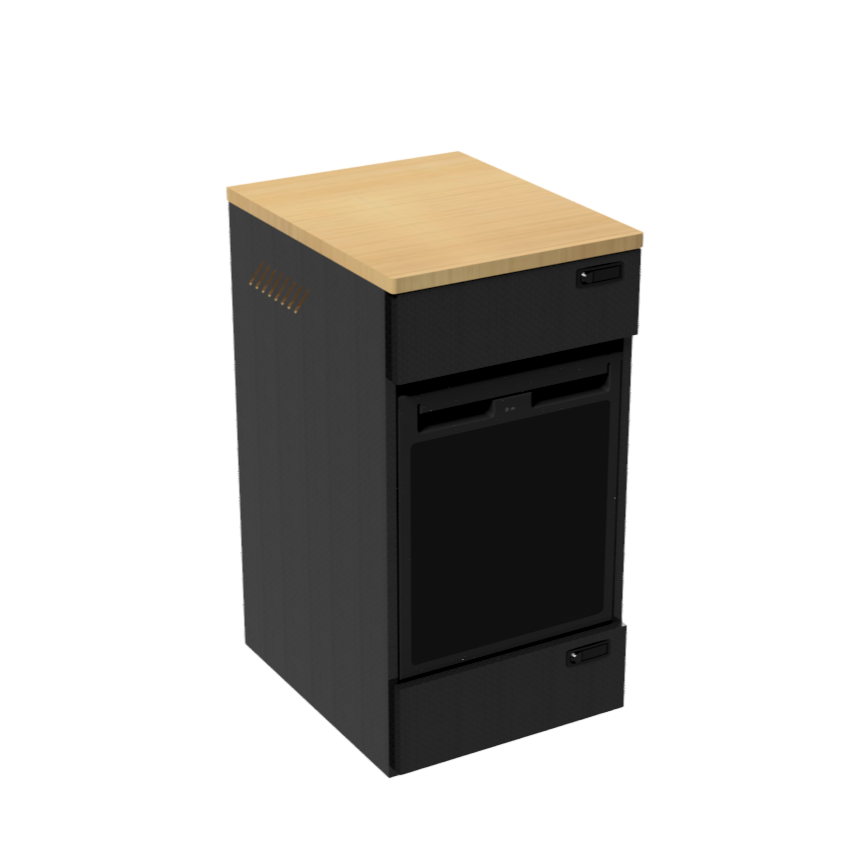 SergSupply Van Kitchen Refrigerator Cabinet