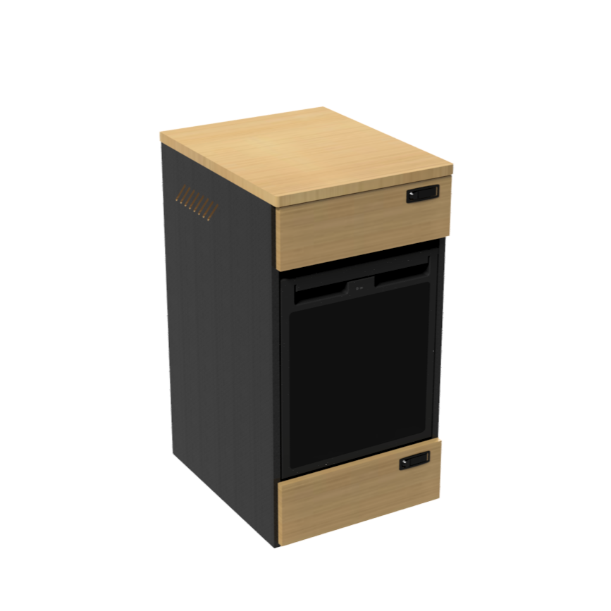 SergSupply Van Kitchen Refrigerator Cabinet - Van Land