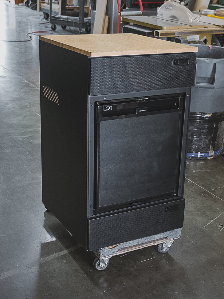 SergSupply Van Kitchen Refrigerator Cabinet