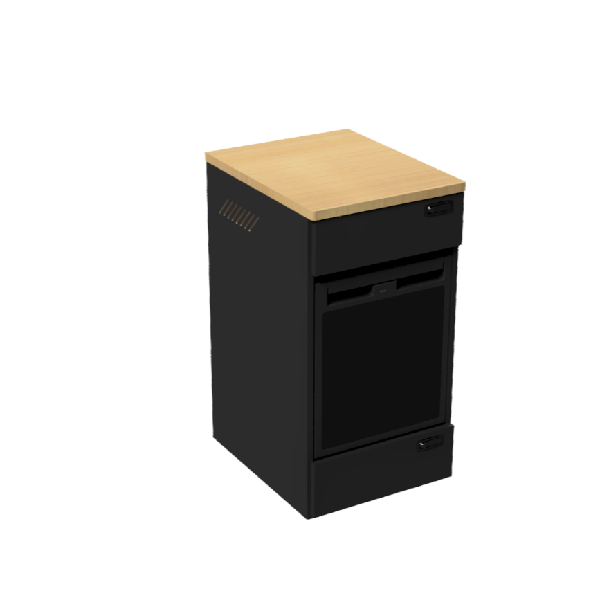 SergSupply Van Kitchen Refrigerator Cabinet