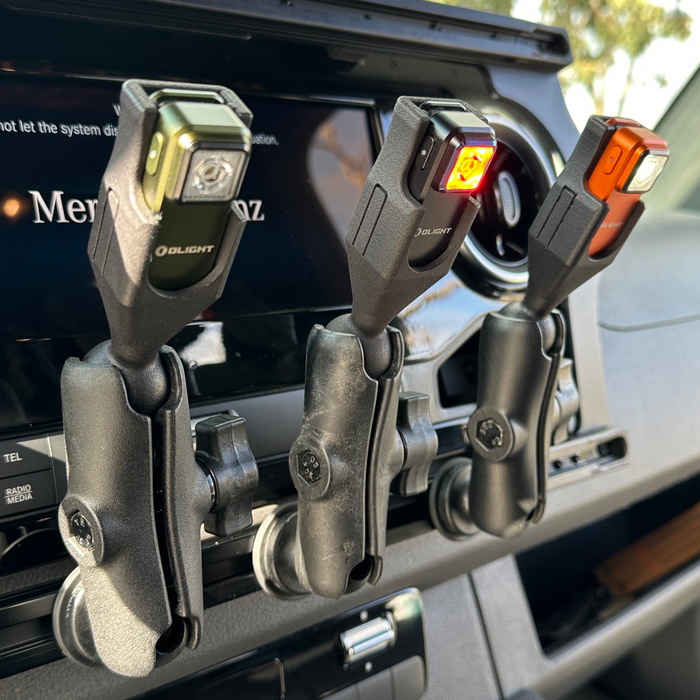 Terra X Olight Oclip Mount – Navilight Cockpit Light for Vans & Ram Mount Systems