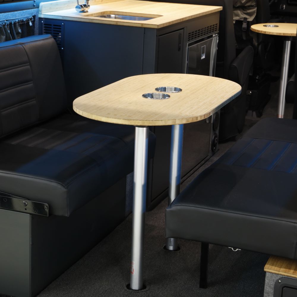 RB Components 20" x 36"  Obround Bamboo Table