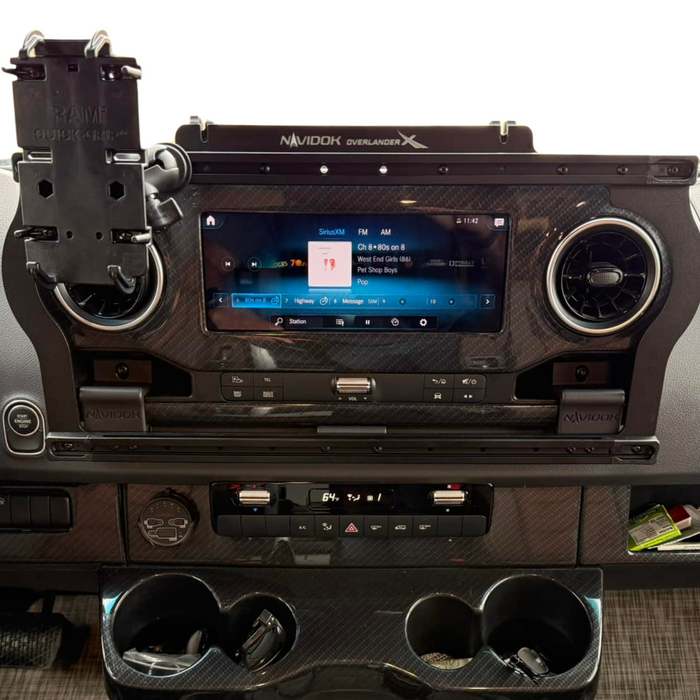Terra X NAVIDOK Overlander X - No Drill - Dash Mount for Mercedes Sprinter