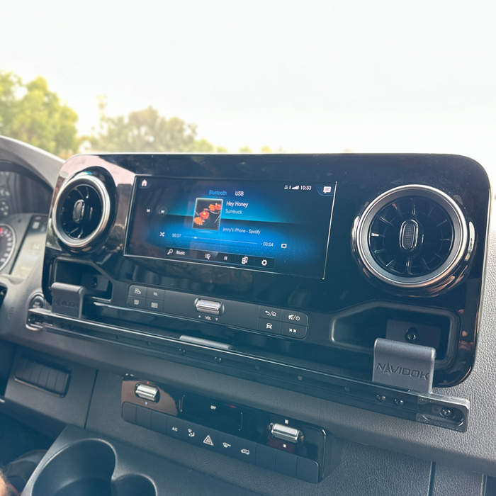 Terra X NAVIDOK Overlander - No-Drill - Mercedes Sprinter Phone & GPS Dash Mount