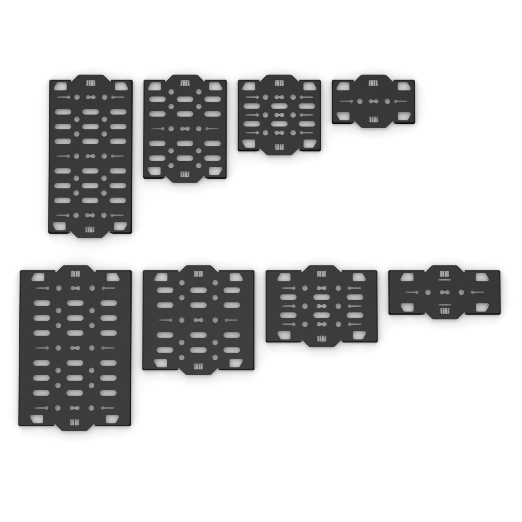RB Components Sleek Roof Rack Plates 15in Wide