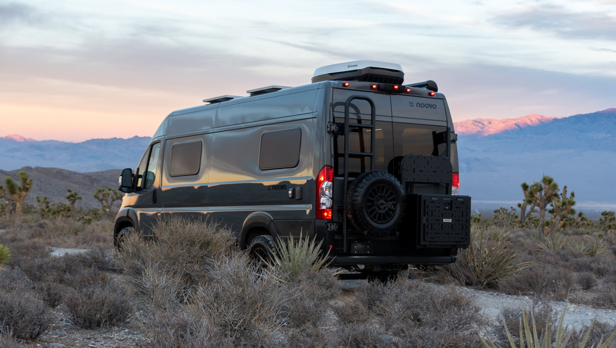 Rover Vans Tire Carrier & Ladder Combo for Ram ProMaster - Drill Through Version