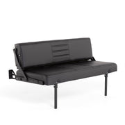 RB Components 58" Retro Sofa Sleeper - Black Carbon Fiber Vinyl