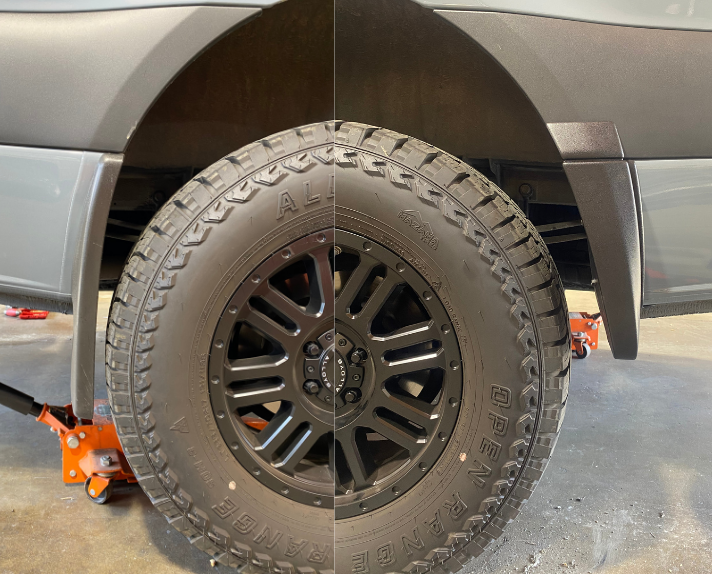 Rear Mondo Mudguard Kit for 2019+ Mercedes Sprinter – Rear Clearance Solution for Larger Tires