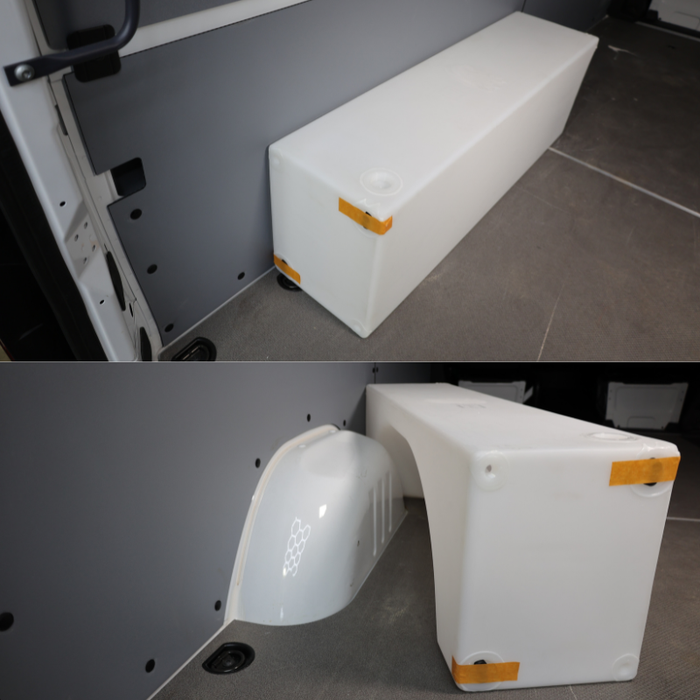 Northwest Conversions 20 Gallon Wheel Well Water Tank (Centered)