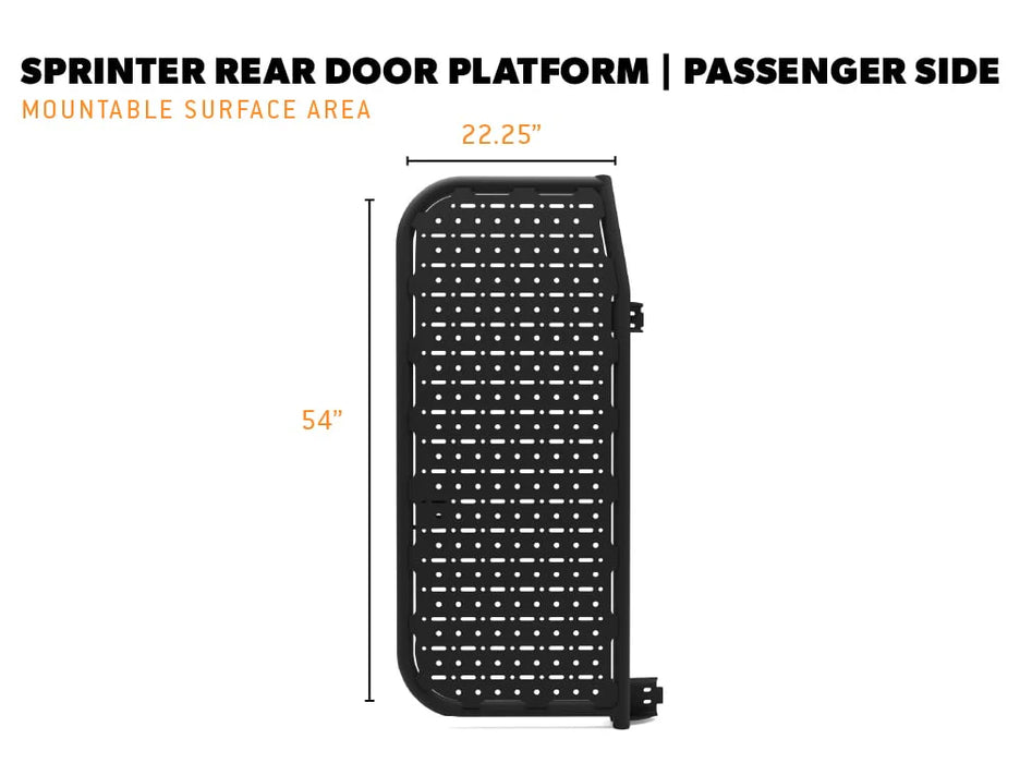 Flatline Van Co Rear Door Platform