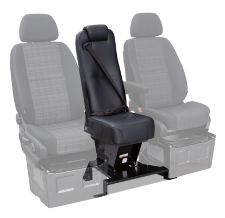 Sprinter Jump Seat w/ Quick-Release Base & Integrated 3-Point Seatbelt