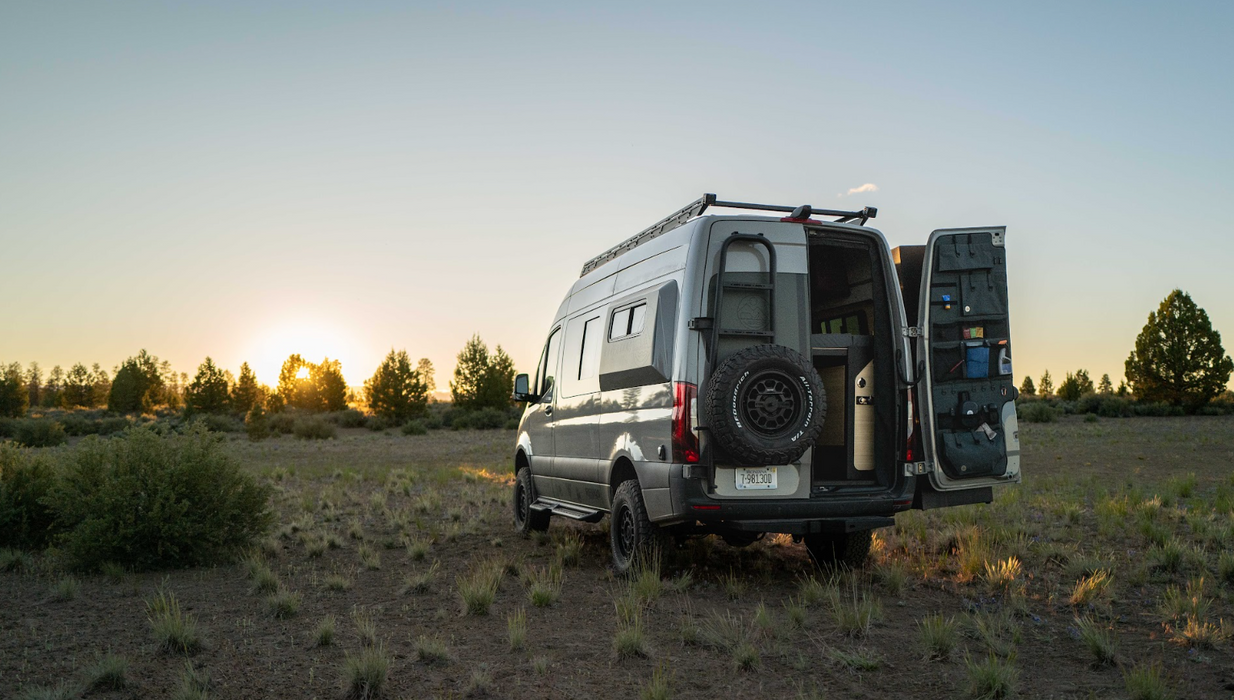 Rover Vans Tire Carrier & Ladder Combo for Mercedes Sprinter