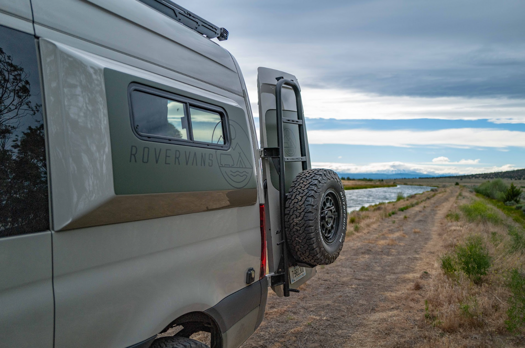 Rover Vans Tire Carrier & Ladder Combo for Mercedes Sprinter