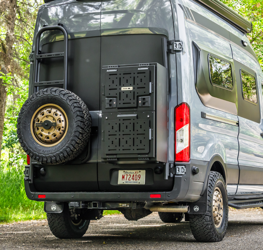 Rover Vans Tire Carrier & Ladder Combo for Ford Transit