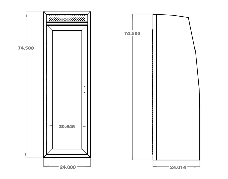 24" Shower