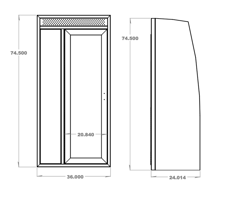 36" Shower