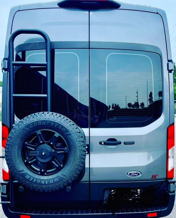 Rover Vans Tire Carrier & Ladder Combo for Ford Transit