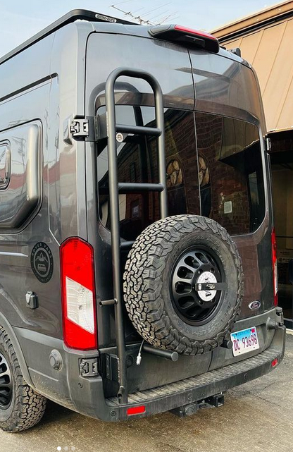 Rover Vans Tire Carrier & Ladder Combo for Ford Transit