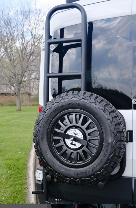 Rover Vans Tire Carrier & Ladder Combo for Ford Transit