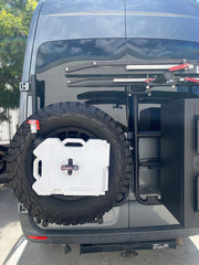 Aluminess 2019+ Mercedes Sprinter Driver Side Rear Door Tire/Box Carrier