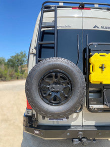 Aluminess 2019+ Mercedes Sprinter Rear Door Ladder (144"/170" High-Roof)