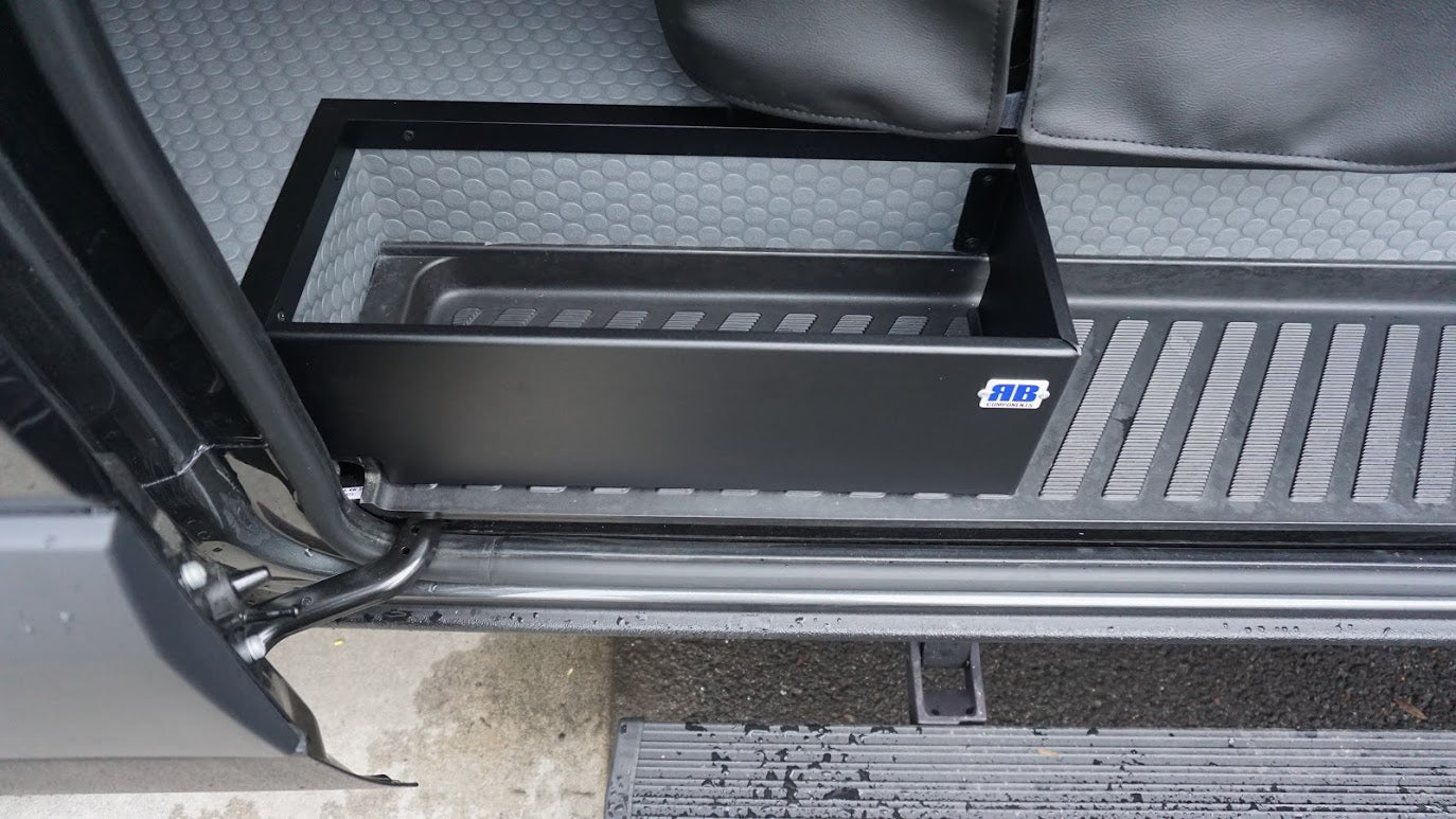 RB Components 2007+Sprinter Van Sliding Door Step Retainer Box - Upgraded floor