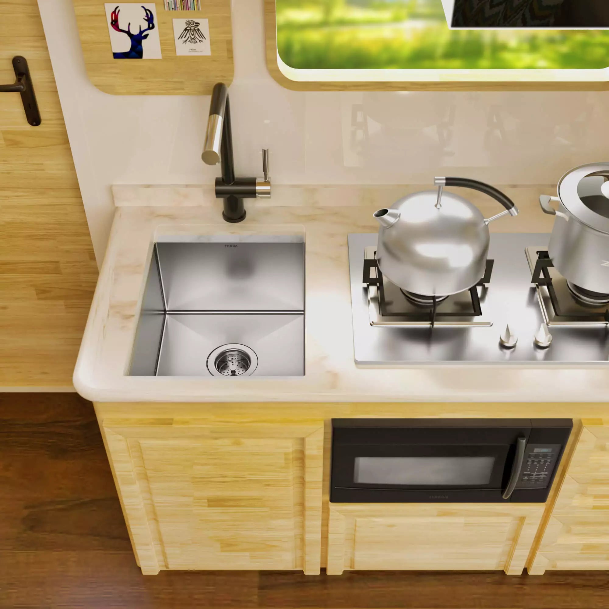 TORVA 14-inch Undermount  Sink – Stainless Steel