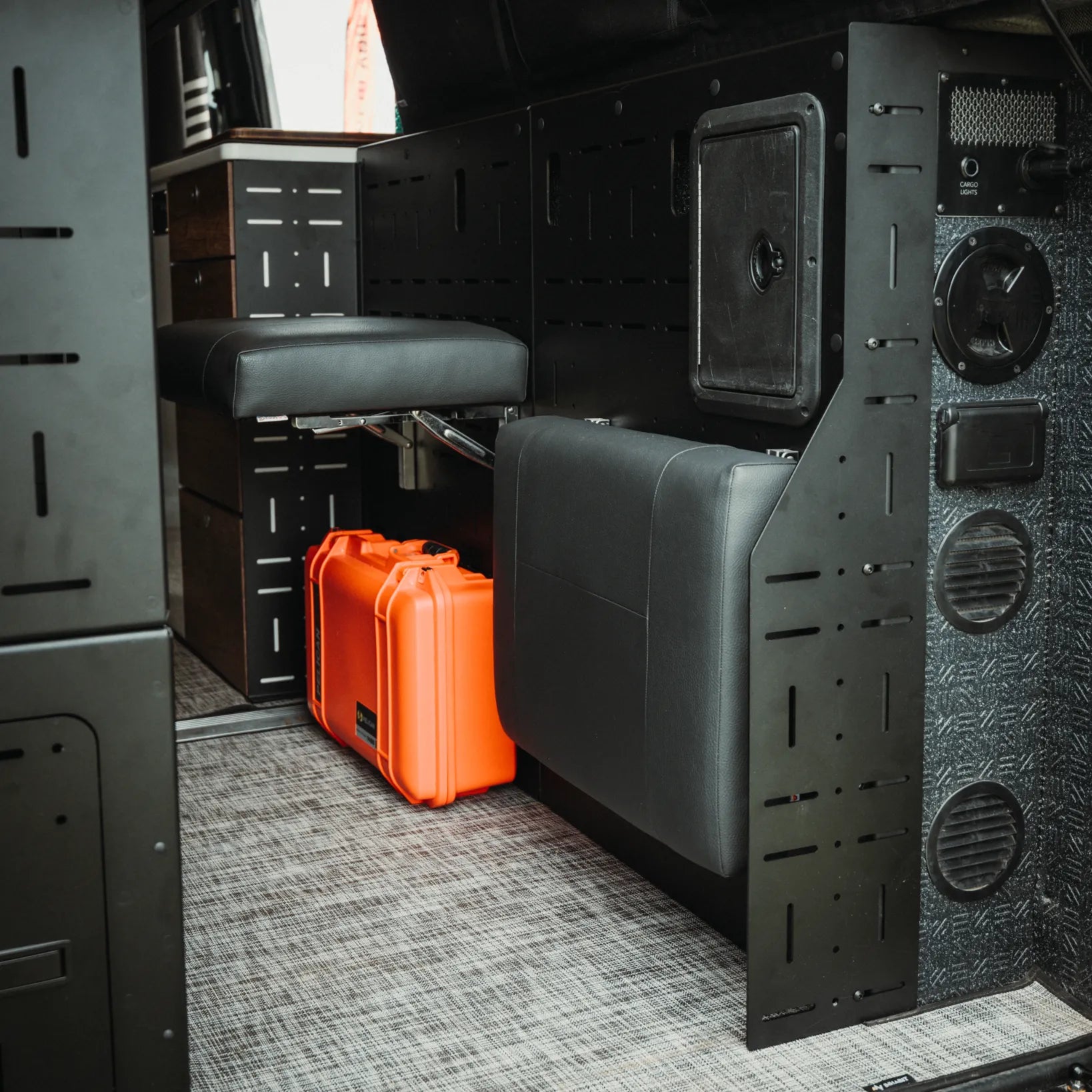 Canyon Adventure Vans Passenger Gear Wall Pro for Storyteller Overland
