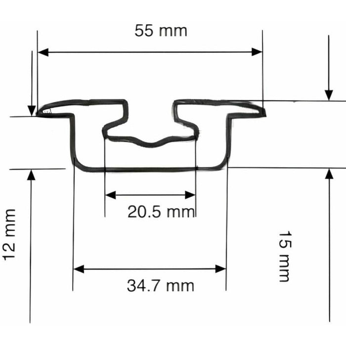 Flanged / Recessed "BEEFY" L Track | Tec Vanlife