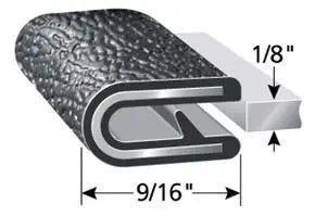 VWD Trim Lock  2015+ Ford Transit Van Medium / High Roof Driver Side Rear Quarter 148"WB