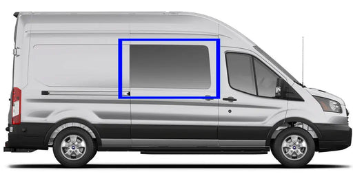 VWD Ford Transit Van Fixed Window Medium / High Roof 2015+ Passenger Side Sliding Door (TR201-F)