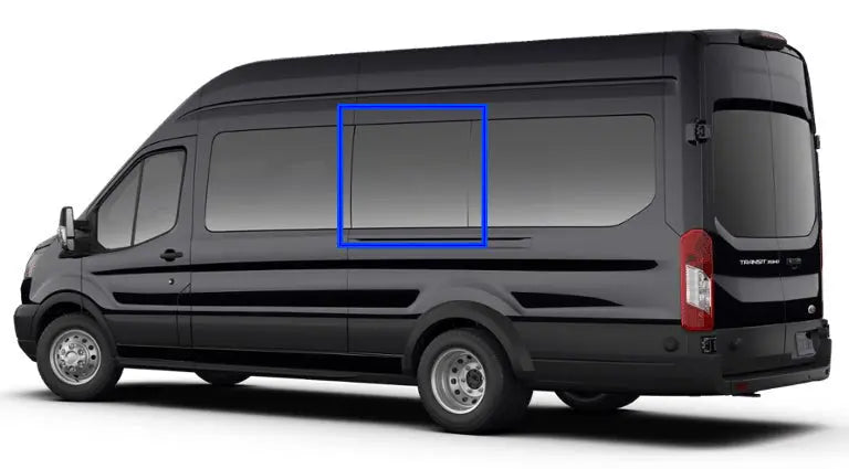 VWD Ford Transit Van Fixed Window Medium / High Roof 2015+ Driver Side Middle (148"/148" EXT WB) (TL202-F)