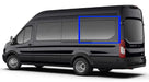 VWD Ford Transit Van Fixed Window Medium / High Roof 2015+ Driver Side Rear Quarter 148" EXT WB (TL203-F)