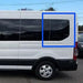 VWD Ford Transit Van Fixed Window Medium / High Roof 2015+ Driver Side Rear Quarter 148"WB (TL204-F)