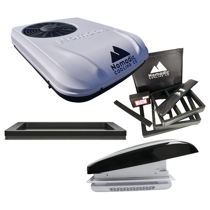 Van Land Roof Vent and 12V/48V A/C Ventilation Bundle