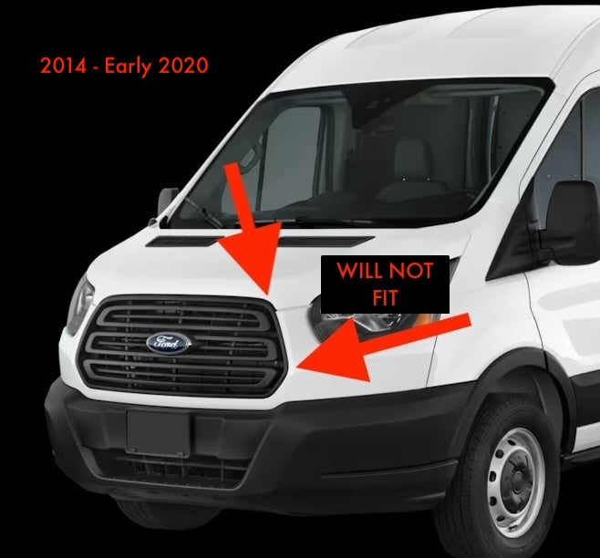 Aero Hood Spoiler for Ford Transit 2021+ – Paint Protection and Debris Deflection