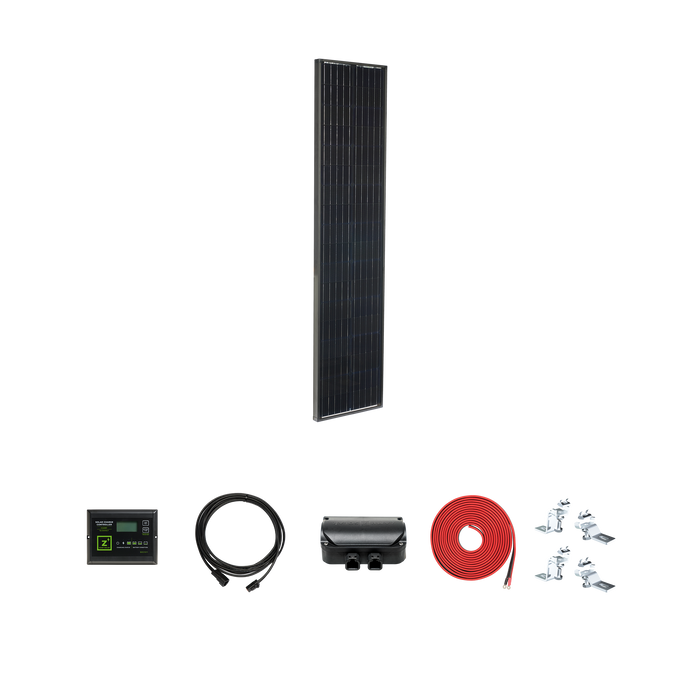 Legacy Black 95 Watt Solar Panel Deluxe Kit