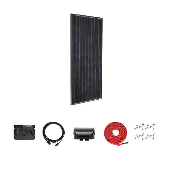 Legacy Black 190 Watt Solar Panel Cinder 40 Deluxe Kit