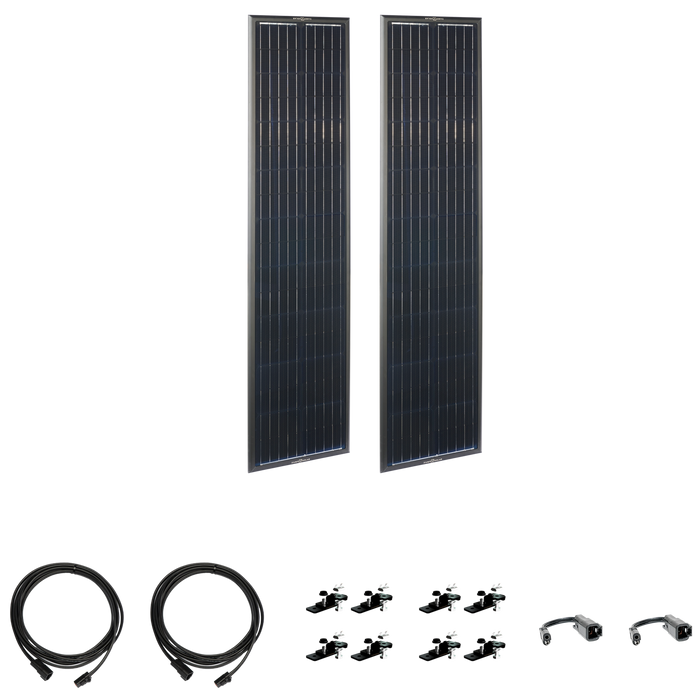 OBSIDIAN® SERIES 180 Watt Long Solar Panel Kit (2 x 90)