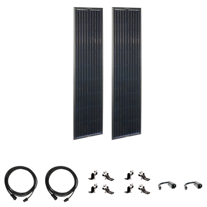 Airstream OBSIDIAN® SERIES 180 Watt Long Solar Panel Expansion Kit