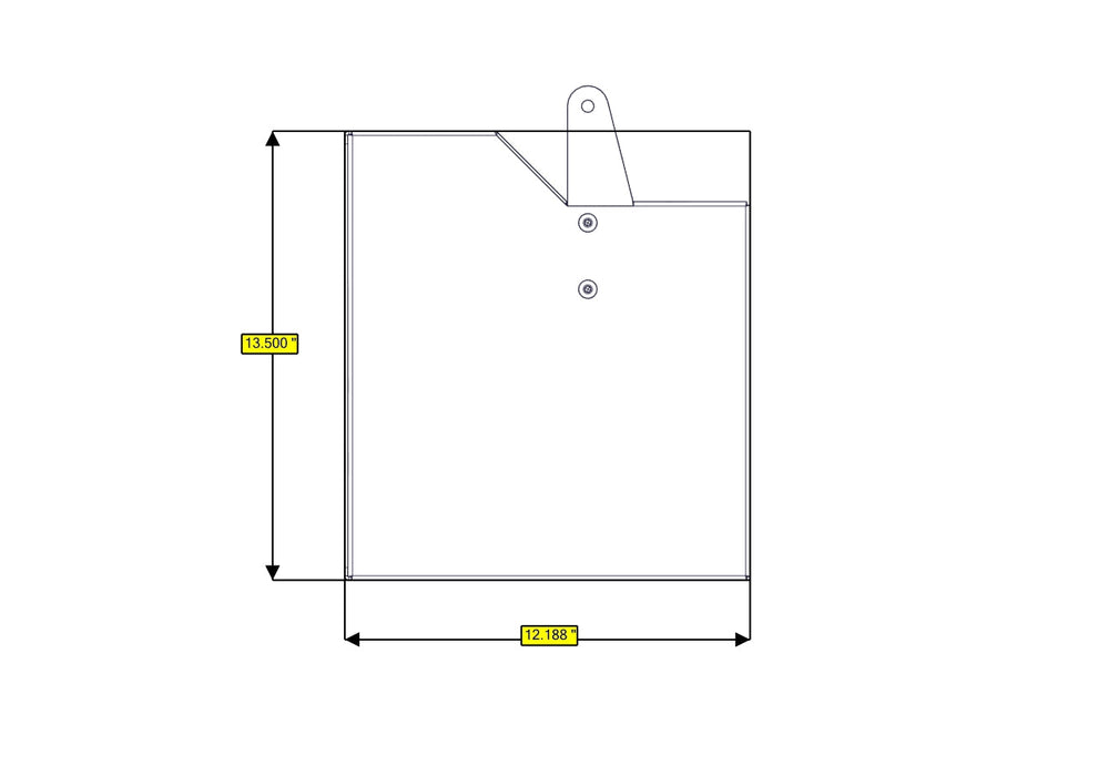 RB Components Sofa Storage Box, 34", Shallow