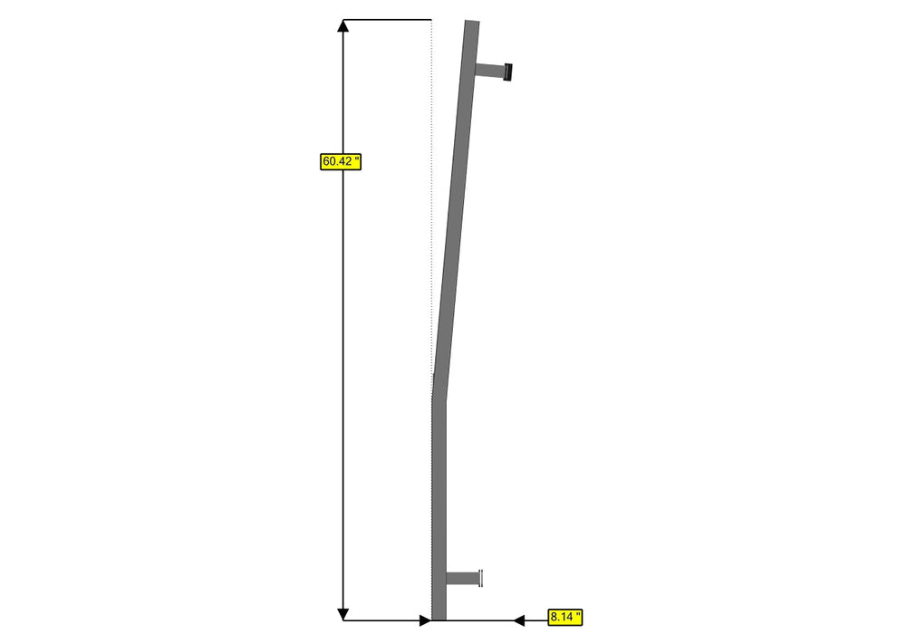 RB Components 2007+ Sprinter Van HD Rear Door Ladder - Low Roof