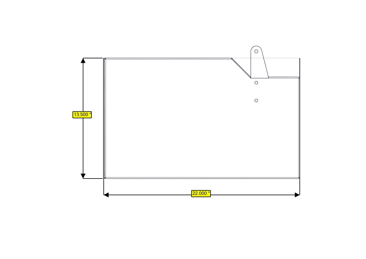 RB Components Sofa Storage Box, 58", Deep