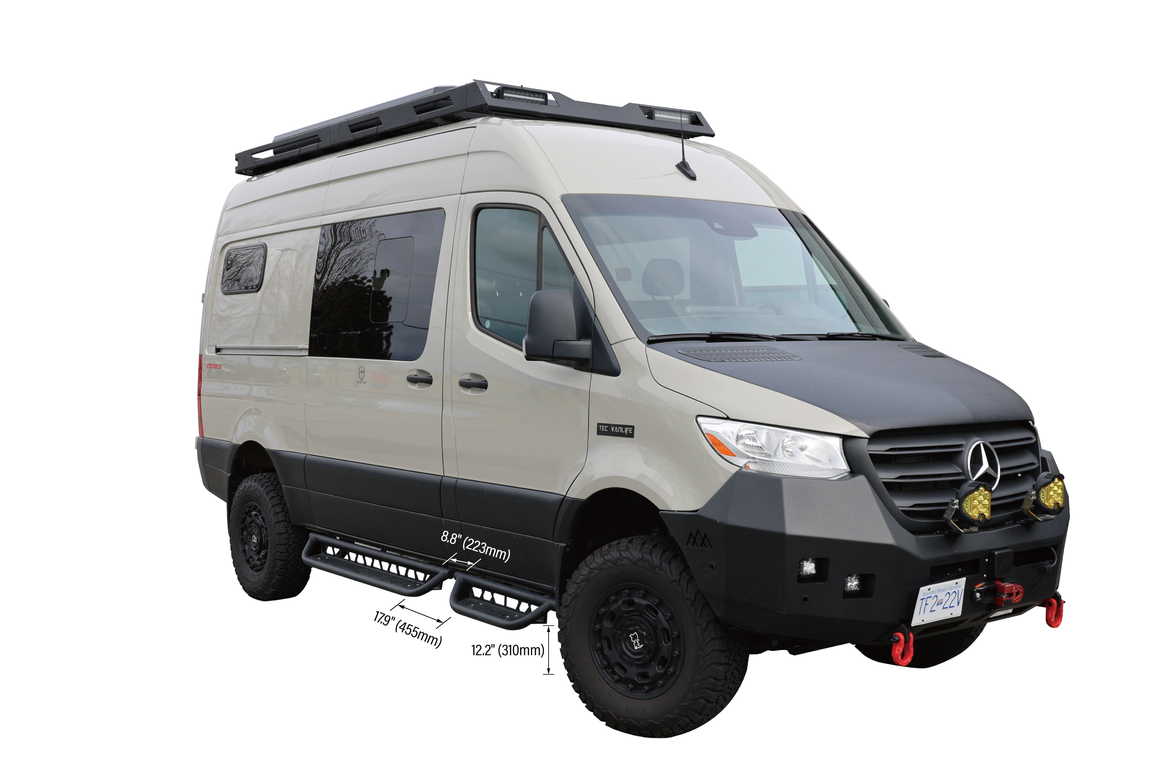 Tec Vanlife Modular Drop Down Running Boards for Sprinters