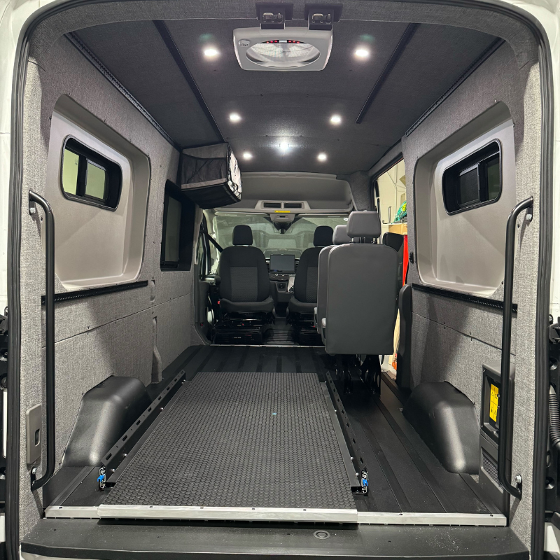 GoCode Ford Transit Innie Sleeper: Passenger-Side