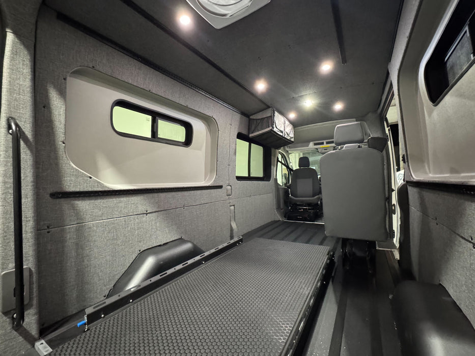 GoCode Ford Transit Innie Sleeper: Driver-Side
