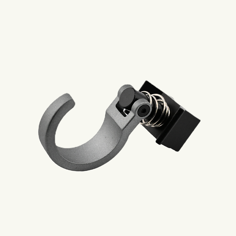 VanEssential Venture L-Track Spring Loaded Single Stud with Hook (2 Pack)