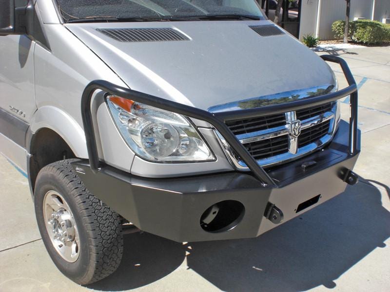 Mercedes Sprinter (2007-2013) Front Winch Bumper With Brush Guards - Campervan HQ